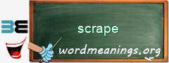 WordMeaning blackboard for scrape